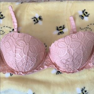 Pink VS push-up bra